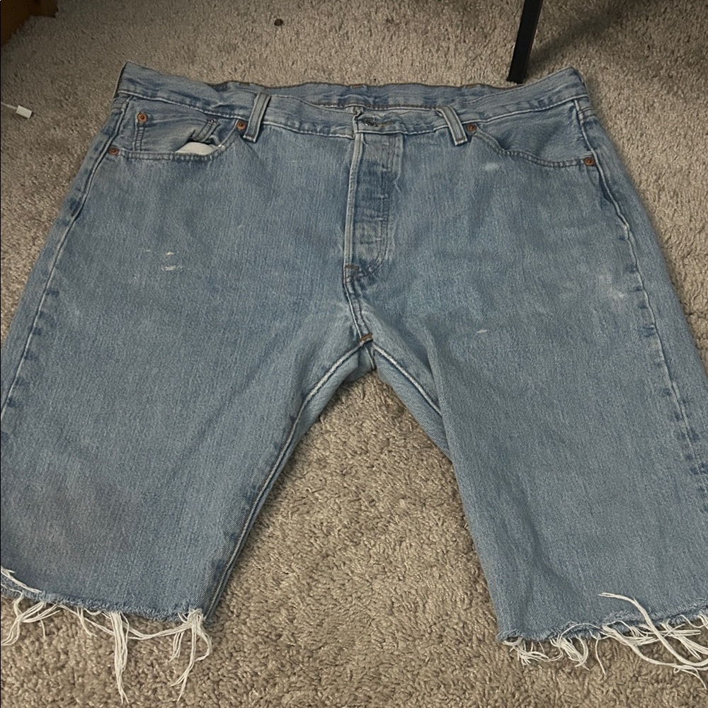 Levi's Light Blue Jean Shorts